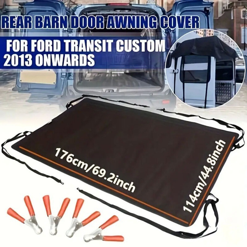 RV Barn Cover Rain Cover Sunshade Thickened Waterproof Sunshade Oxford Cloth RV Tail Door Sunshade Transport