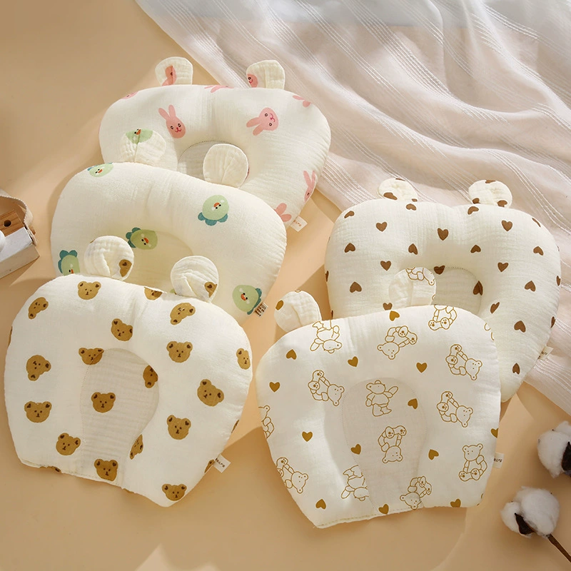 Детская подушка для подстилки головы 0-6 месяцев спящая форма головы летняя дышащая детская подушка для коррекции головы новорожденный 0-1 год