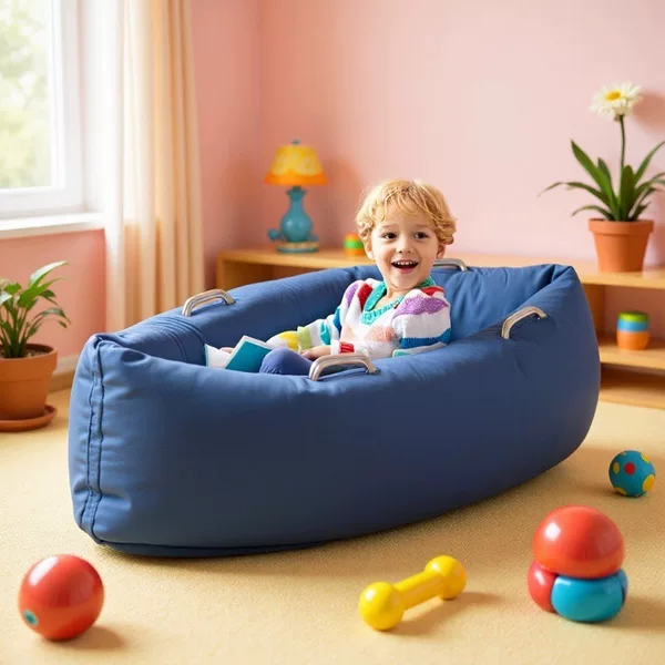 Outdoor Lazy Sofa Portable Foldable Inflatable Sofa Beach Sleeping Bag Camping Air Bed Inflatable Sofa