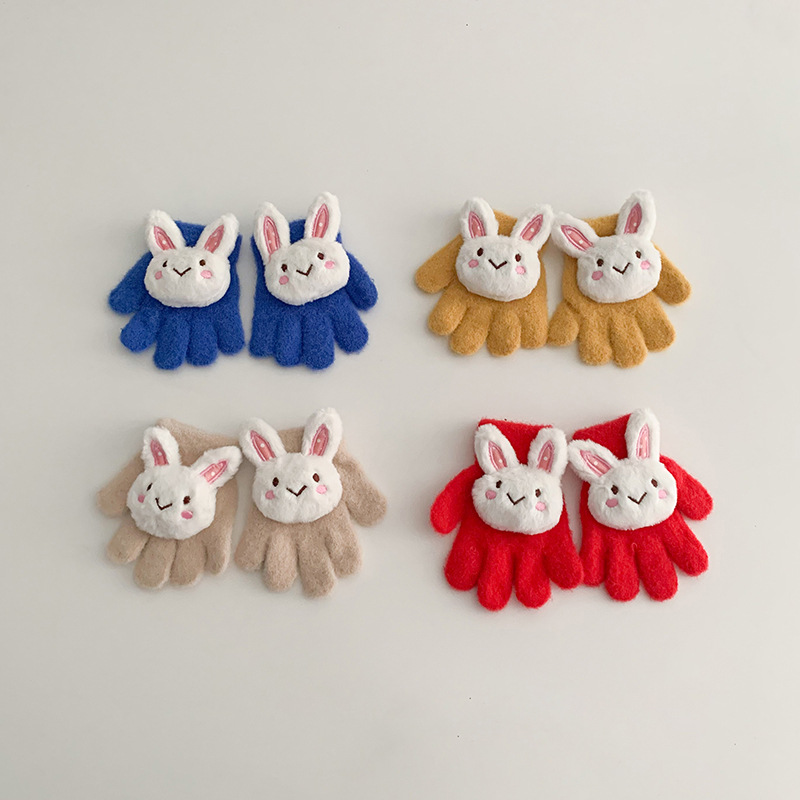 Kinder handschuhe Winter cartoon ins warme winter handschuhe für mädchen süße fünf-finger handschuhe_voghion.com