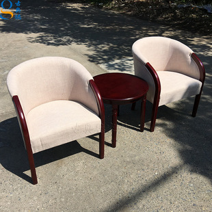 Circle Chair Three-piece Chair Coffee Table 2+1 Hotel Hotel Room Rest Leisure Chair Balcony Bedroom Home Chair