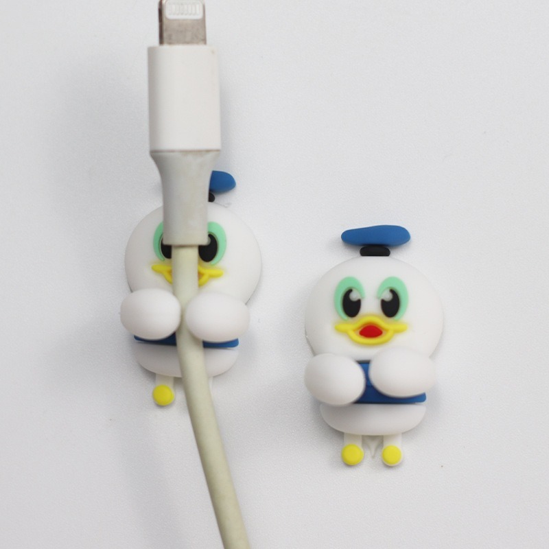 データケーブルストレージデスクトップホルダーかわいい漫画ケーブルオーガナイザーシームレスパンチフリーモバイル充電ケーブル固定クリップ|undefined