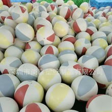 TPU沙滩球双层充气沙滩球亮片发光球20寸充气足球广告热气球