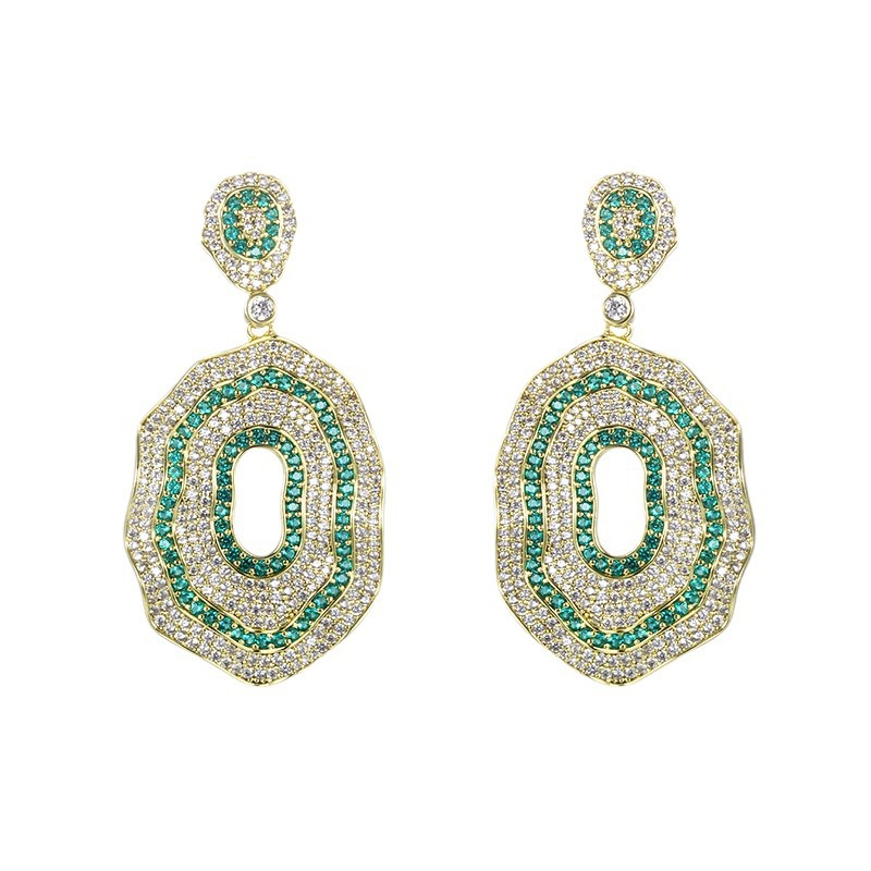 Pendientes de aleación de cobre Xuping con circonita, artesanía pesada, de verano, sensación alta, minoritario, lujo ligero, retro, elegante, para mujer