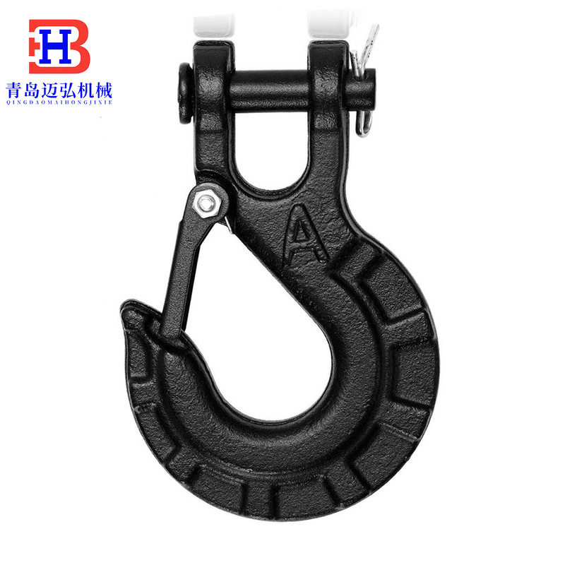 Cross-border hot sale off-road vehicle trailer accessories winch hook 5/16 matte black hook large quantity discount