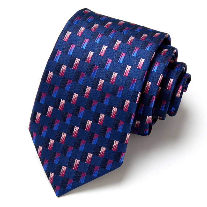 Cravate pour hommes d'affaires matures, robe professionnelle, cravate d'interview en soie Polyester, offre spéciale, nouvelle collection 2024_voghion.com