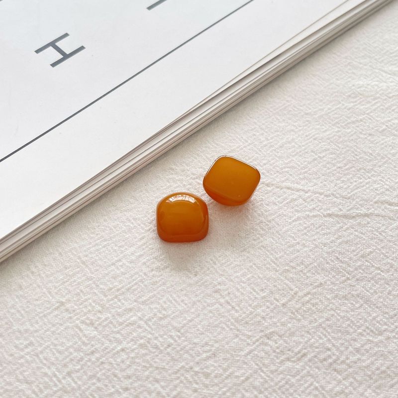 彩色珠光馒头半丸四方果冻百搭树脂贴片DIY发卡耳环耳钉材料配件|undefined