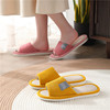 Slippers, non-slip footwear indoor, cloth for beloved, slide, cotton and linen