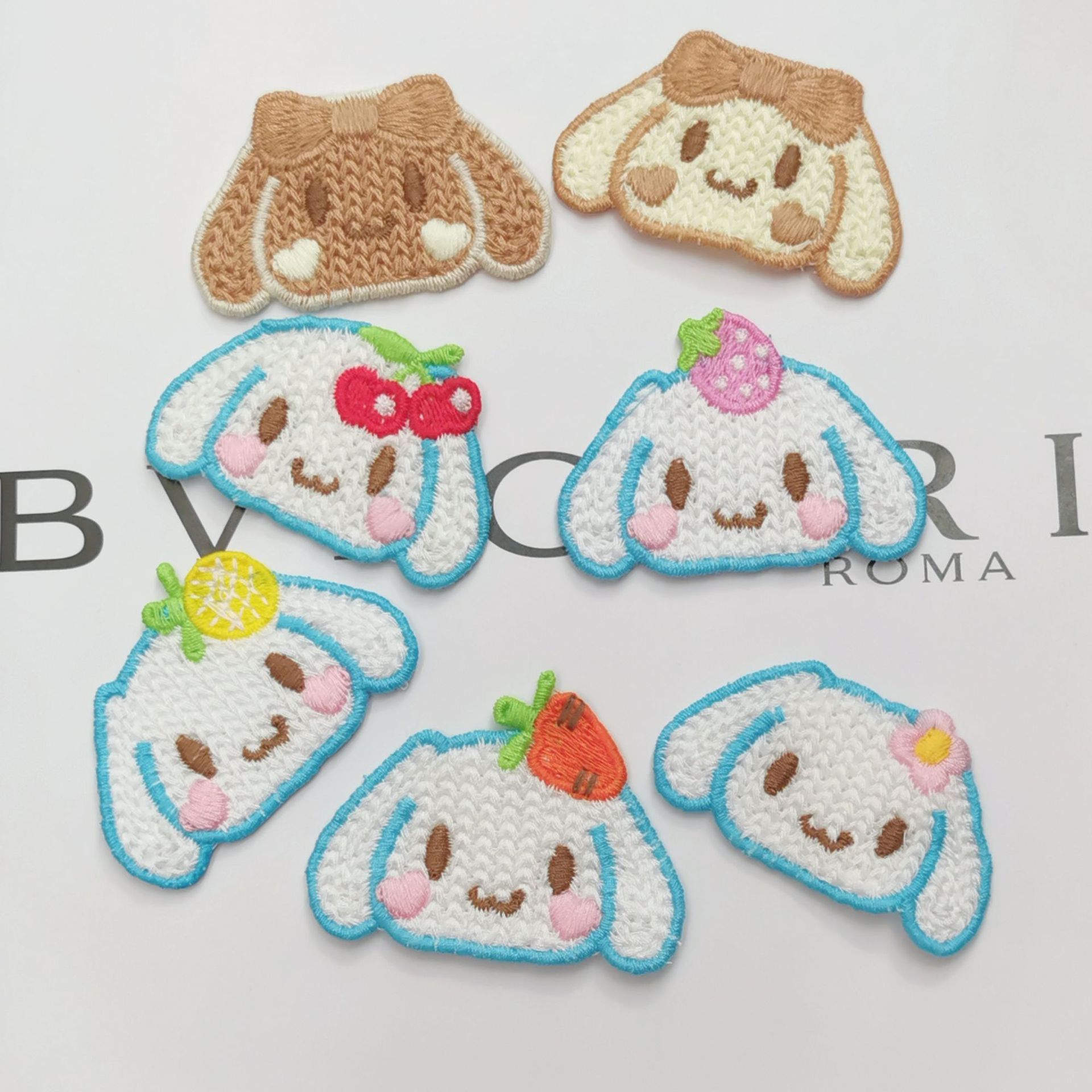 韩式三丽鸥卡通玉桂狗毛线针织儿童发夹bb夹服装辅料补丁布贴diy