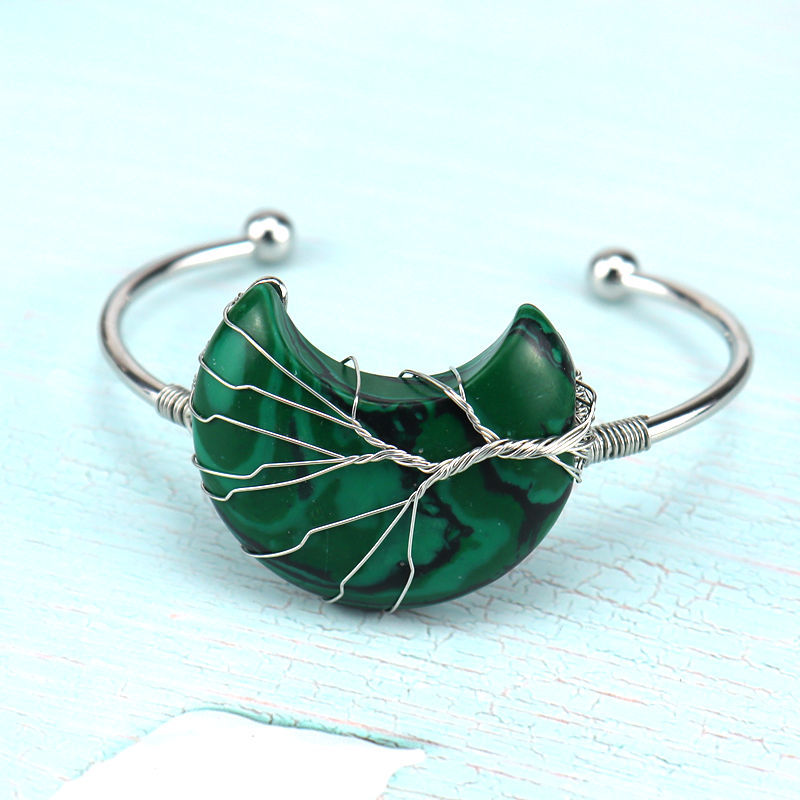 Fashion Moon Agate Plating Bangle 1 Piece