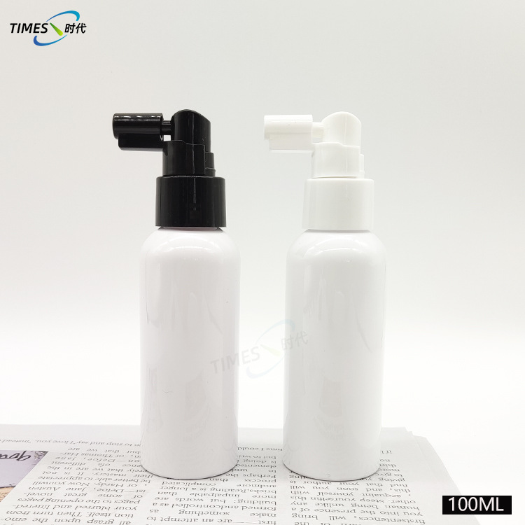 直径40mm圆肩塑料喷雾瓶 24牙100毫升白色摇杆喷雾瓶 消毒水塑料