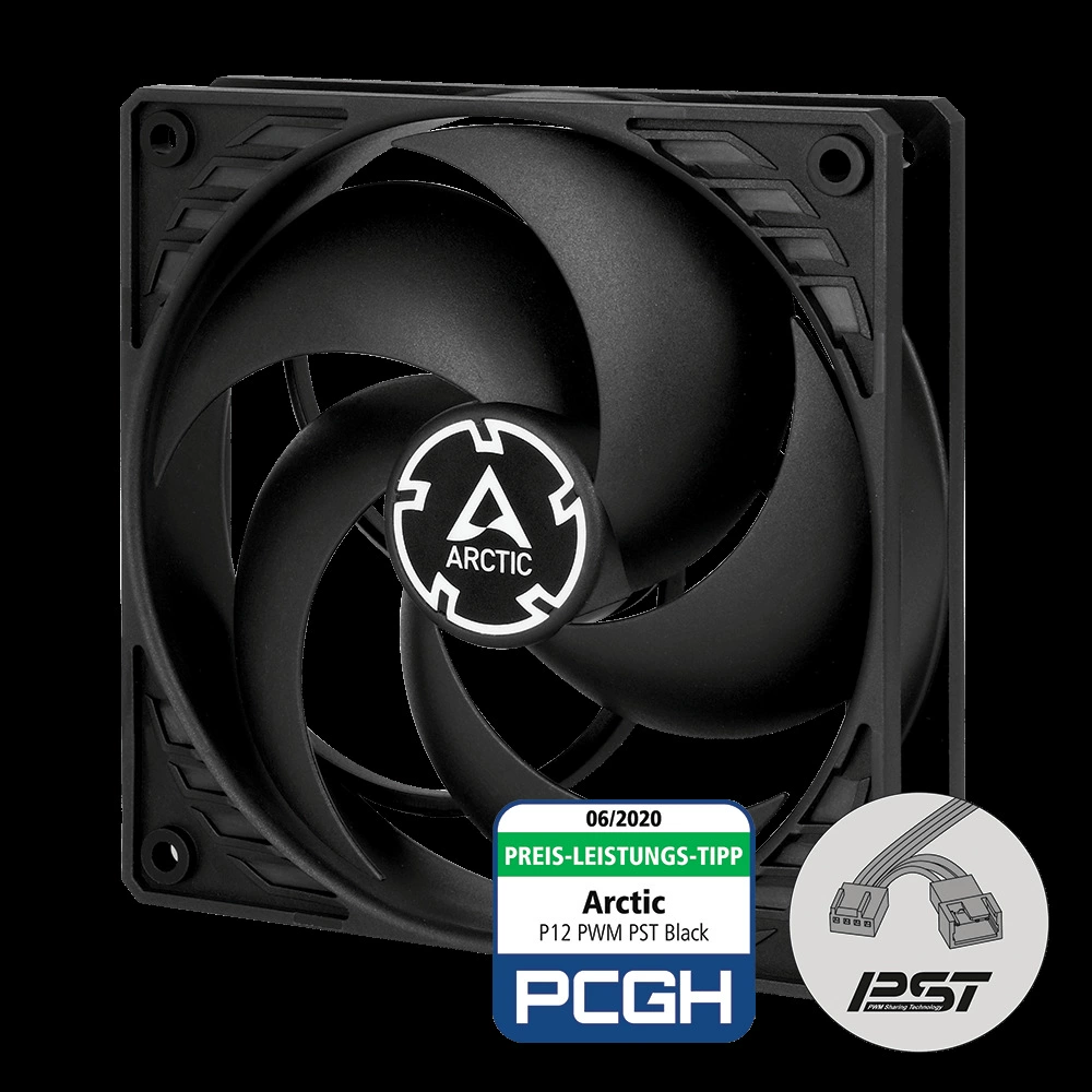 ARCTIC PWM PST BLACK-White терморегулирование 12 см корпус вентилятора охлаждения для настольного ПК