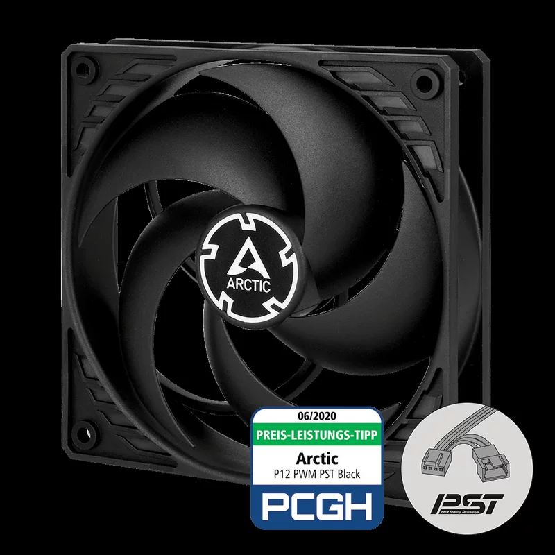 ARCTIC PWM PST BLACK-White терморегулирование 12 см корпус вентилятора охлаждения для настольного ПК