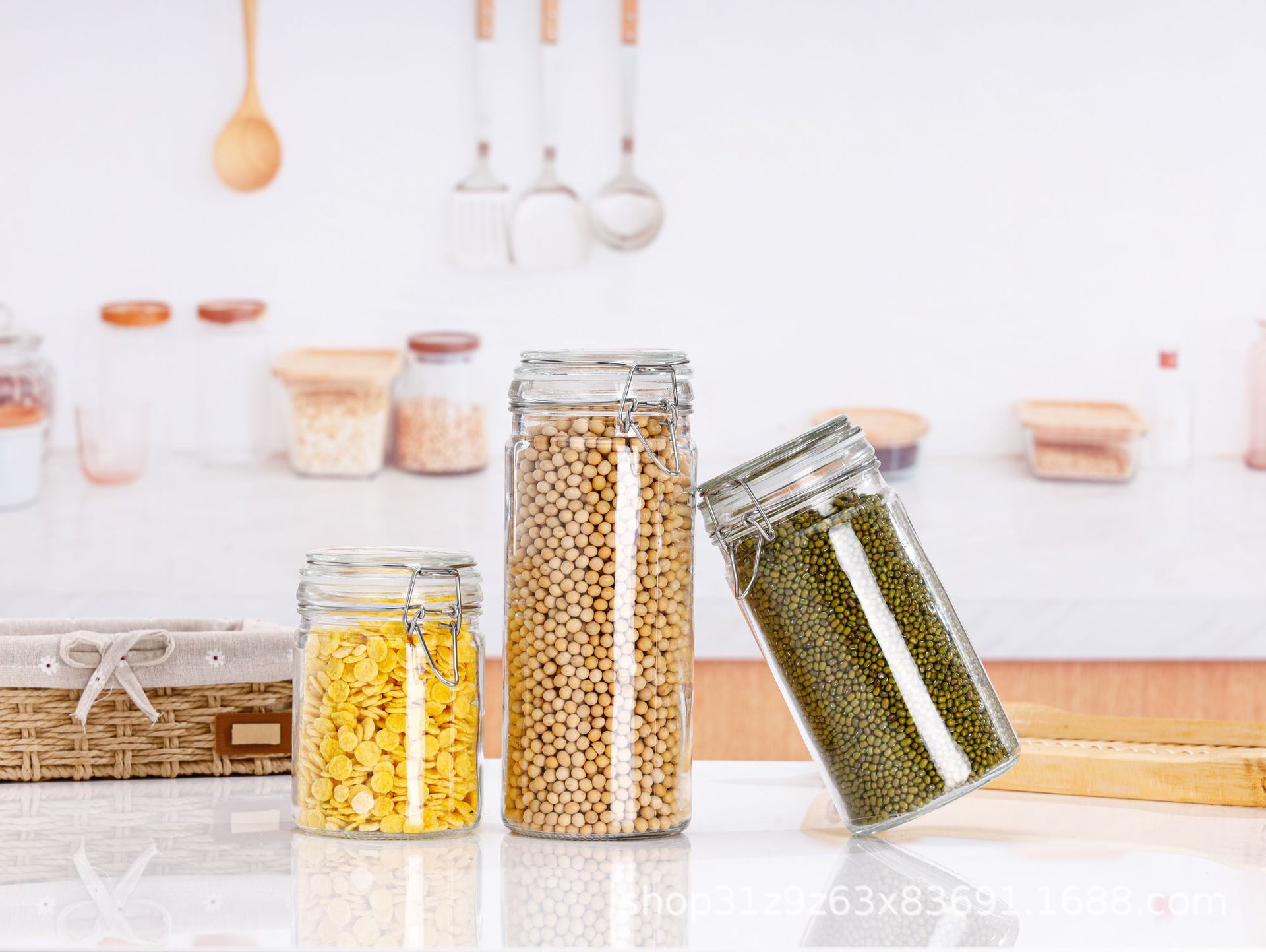 厂家批发直筒卡扣储物罐酱菜罐保鲜罐茶油罐120ml250ml300ml500ml