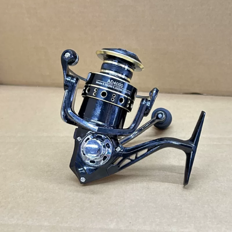 AD металлическое fishing wheel folding handle Fish line wheel spinning wheel rod wheel throwing wheels and sea fishing rods for fish