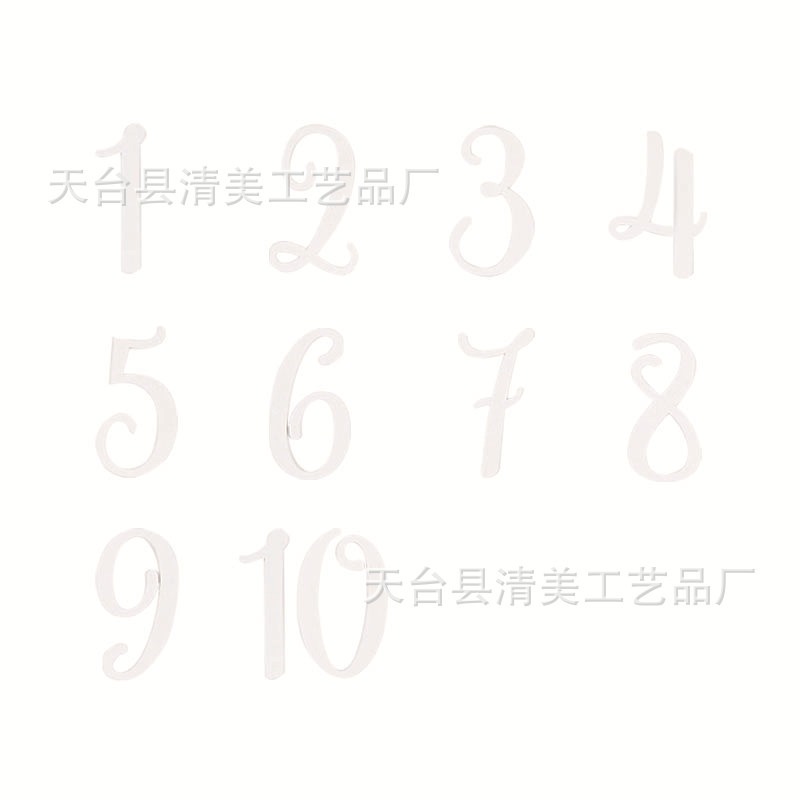 Decoraciones de madera digitales blancas Decoraciones de decoración de escena minimalista moderna Decoraciones de boda para el hogar