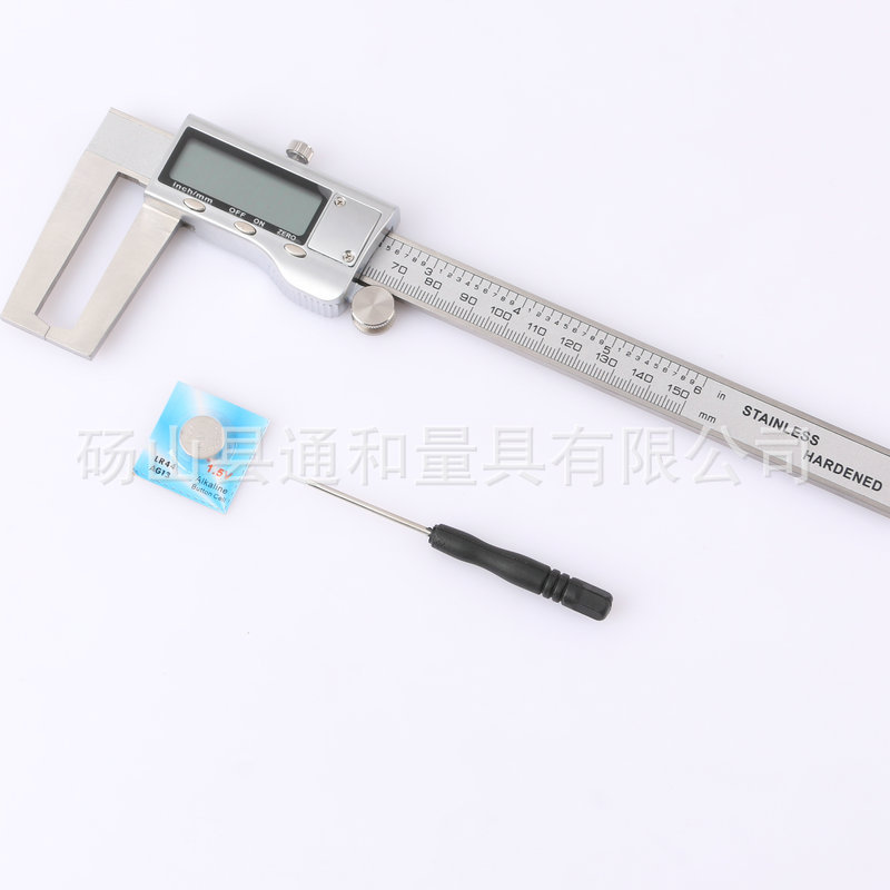 ✅外沟槽数显卡尺 高精度扁头外沟槽卡尺槽测量卡尺0-150MM0.01精