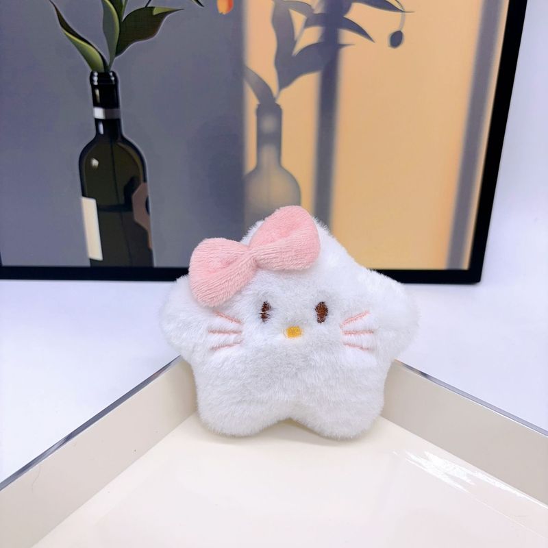 卡通五角星kt毛绒猫咪公仔配件卡通玩偶胸针配饰品围巾包辅料批发|undefined