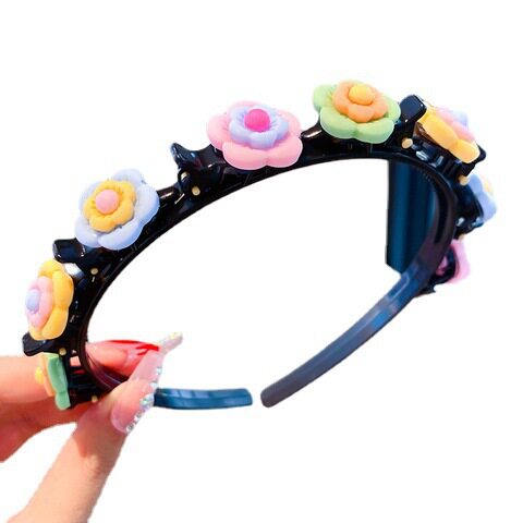 Cartoon Children's Hair Band Hair Clip Baby Pressure Hair Band Hair Clip Girl's Cute Hair Cave Hair Accessories Headdress