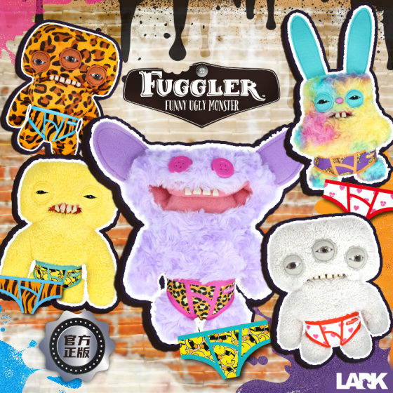 Genuine fuggler Big Teeth Teeth Monster Doll Teeth Cute Monster Funny Plush Doll Keychain