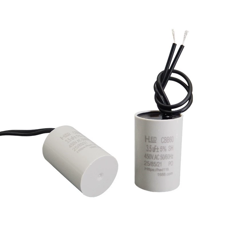Конденсатор CBB60 1UF/1.2UF/1.5UF/2UF/2.5UF/3UF/3.5UF-450V 26*40мм