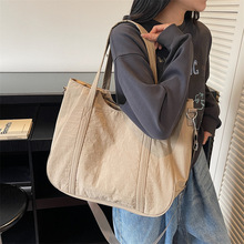 休闲百搭水洗布包简约大容量通勤单肩斜挎包轻便女式手提托特包潮