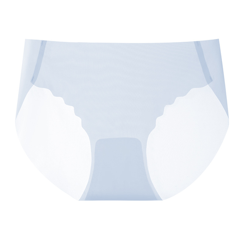 Bragas sin costuras para mujer verano delgado de cintura baja sexy seda de hielo entrepierna de algodón puro antibacteriano transpirable invisible refrescante image 11