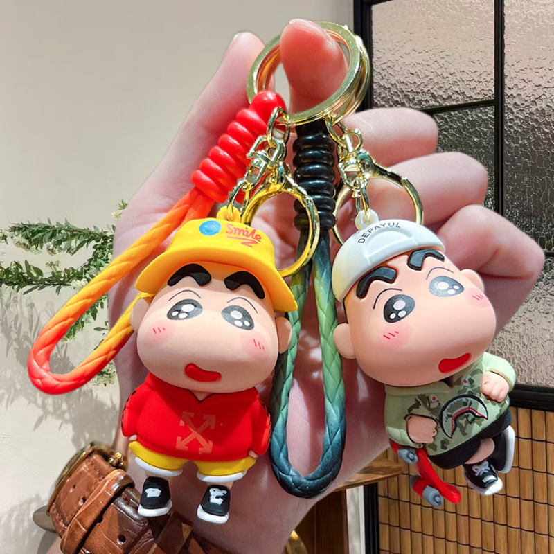 Cartoon Crayon Shin-chan Soft Rubber Doll Keychain Car Keyring Backpack Pendant Arcade Small Gift Wholesale Cartoon Crayon Shin-chan Soft Rubber Doll Keychain Car Keyring Backpack Pendant Arcade Small Gift Wholesale