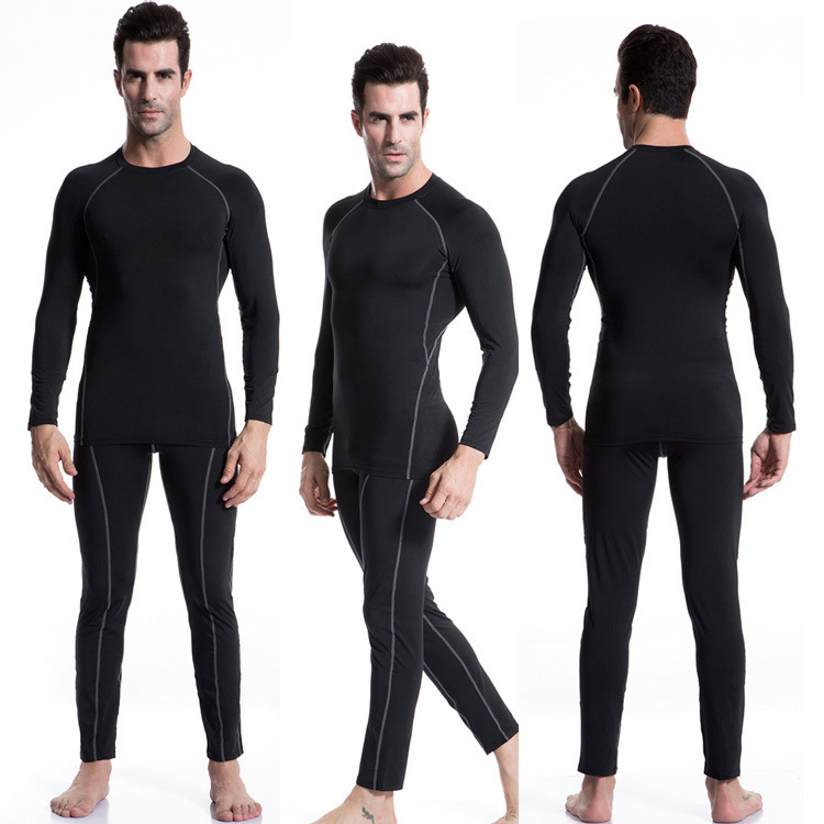 Sports elastic T-shirt for gym, quick dry long-sleeve, tight, for running 2