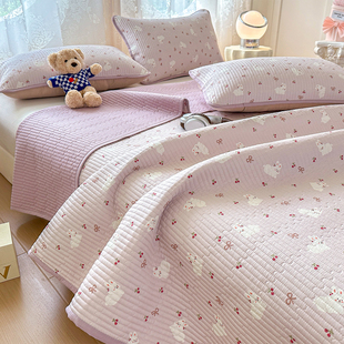 Summer Modal Tencel Bed Cover Single Piece 2025 New Cartoon Tatami Quilted Bed Bed Sheets Non-Slip Quilted Kang Cover