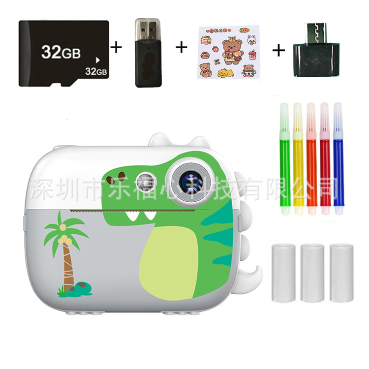 Nueva cámara digital para niños Polaroid transfronteriza D1 lindo regalo de cámara de impresión HD mini de dibujos animados