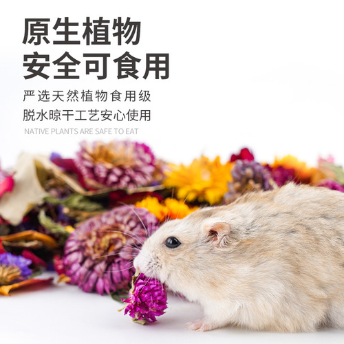 Pet Shang smallpox bedding, hamster deodorant bedding, golden wire, bear nest landscaping supplies, edible dried flowers, summer sawdust