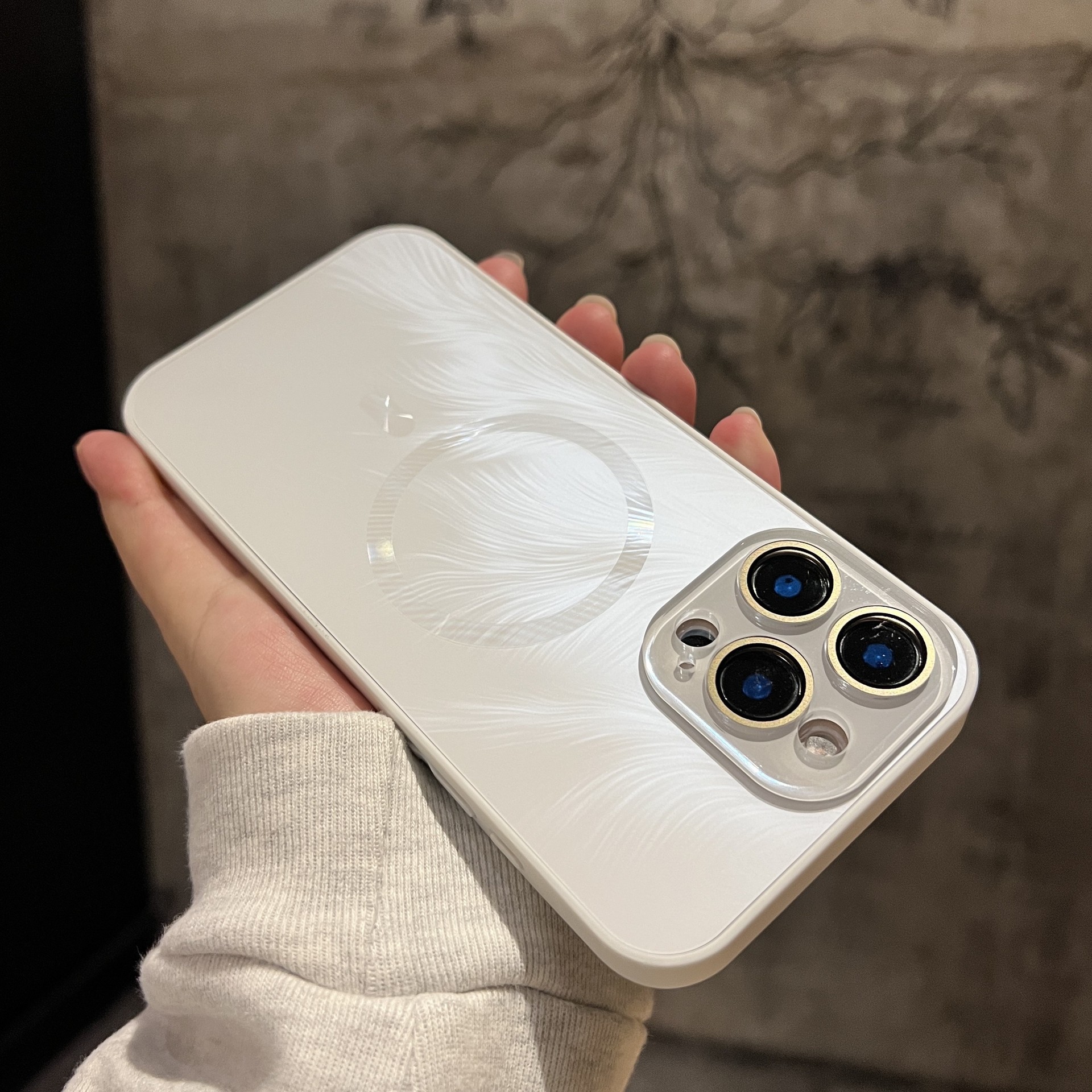 Advanced Feather Hilo magnético Apto iPhone16ProMax Apple 14 Funda para teléfono móvil 15 Nuevo estilo 13 Ventana pequeña 16