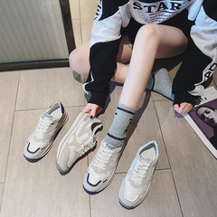 2021 New White Women's Flat Ah-Gong Shoes, Available in Sizes 3233, Daddy Shoes, Instagram Trendy, 41-43, Casual Platform Shoes