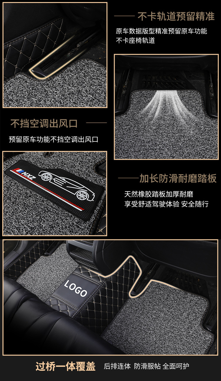 Manufacturer Wholesale High-End Car-Specific Full-Coverage Car Mats for Thousands of Models, Odor-Free, Cross-Border