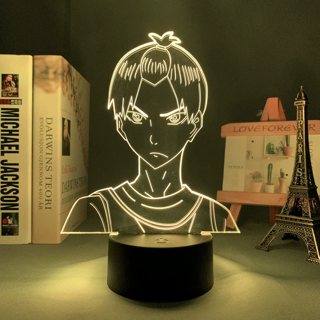 Акриловая ночная LED-лампа с волейболом, минифигура, 3D, подарок на день рождения