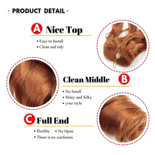 European and American wig loose wave crochet hair crochet hair extensions chemical fiber wave large curl hair extensions