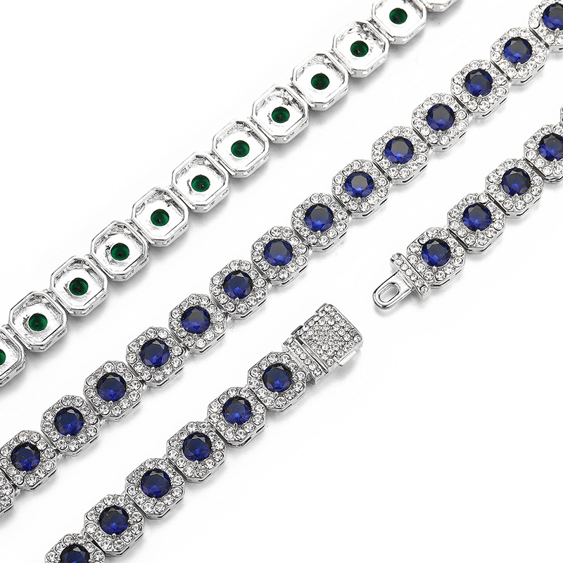 Fashion Geometric Alloy Inlay Rhinestones Unisex Necklace 1 Piece