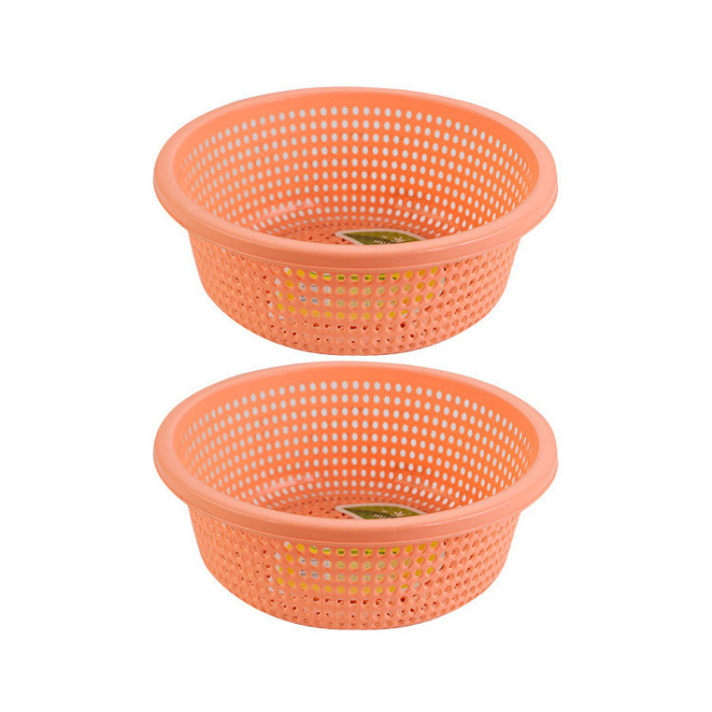 プラスチック排水バスケットキッチン肥厚大型新しい野菜洗濯バスケット家庭用フルーツボウルラウンドフルーツ耐久性|undefined