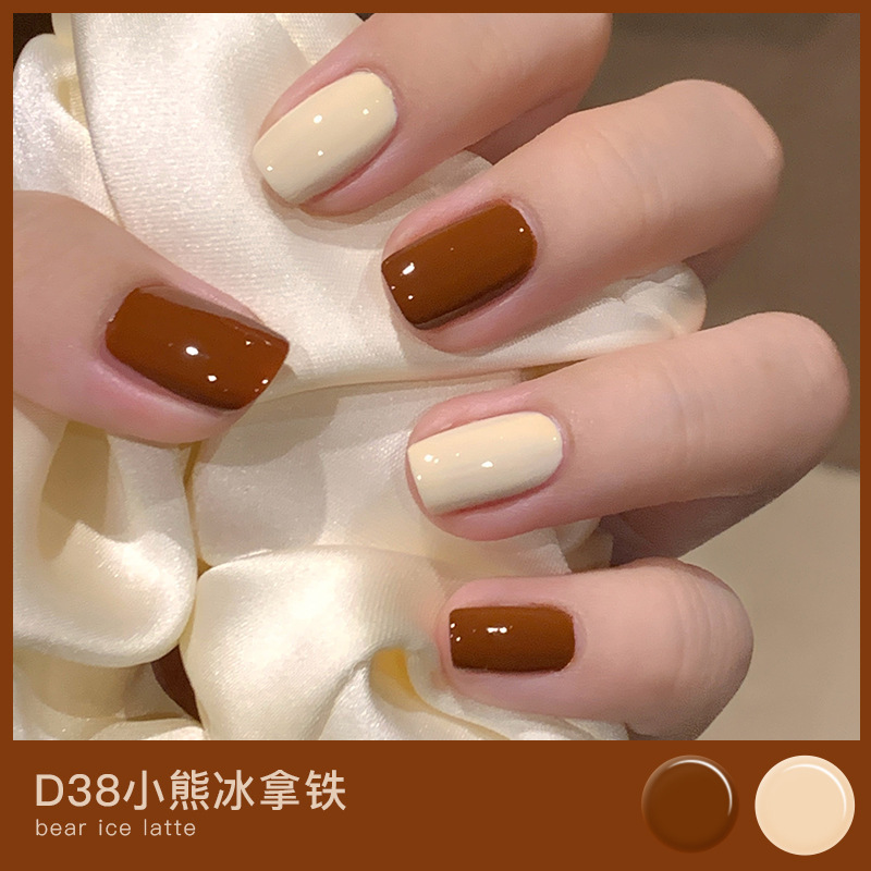 Kit de esmalte de uñas gemelo mate y brillo ，Acabado brillante ，esmalte de uñas