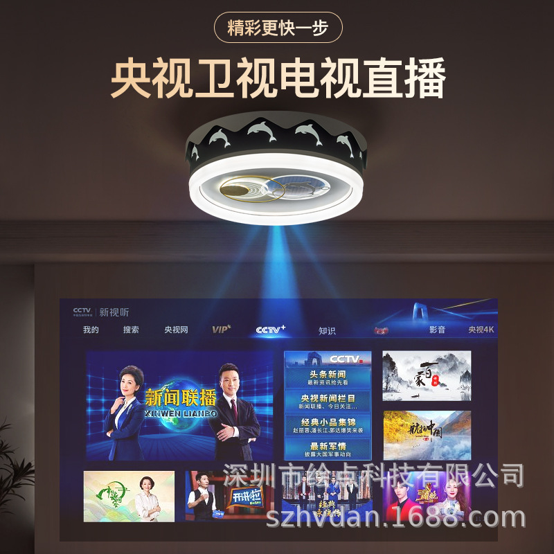 Room projector for hotel with projector, lights for hood for bedroom, three-in-one 2