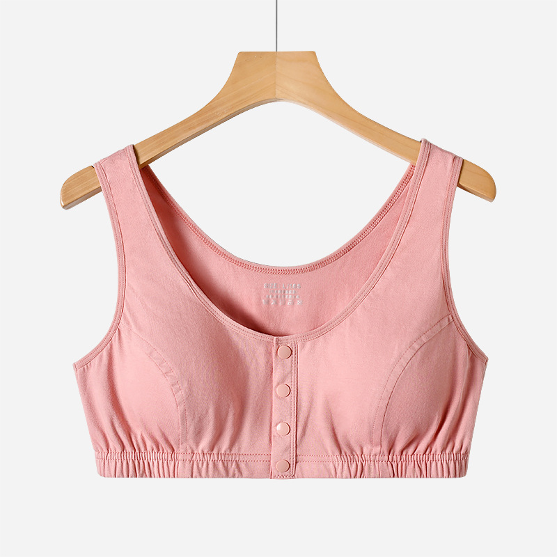 Front-Button Anti-Bump Bra Vest for Women, Large Size, Buttoned Cardigan, Detachable, New Style for Middle-Aged and Elderly Mothers Front-Button Anti-Bump Bra Vest for Women, Large Size, Buttoned Cardigan, Detachable, New Style for Middle-Aged and Elderly Mothers