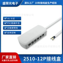 厂家批发led灯2510分线盒灯带灯条12孔接线器2510端子6孔接线盒