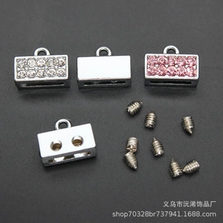 8mm扣头手工钥匙圈配件汽车钥匙扣DIY个性创意皮编织皮绳扣头