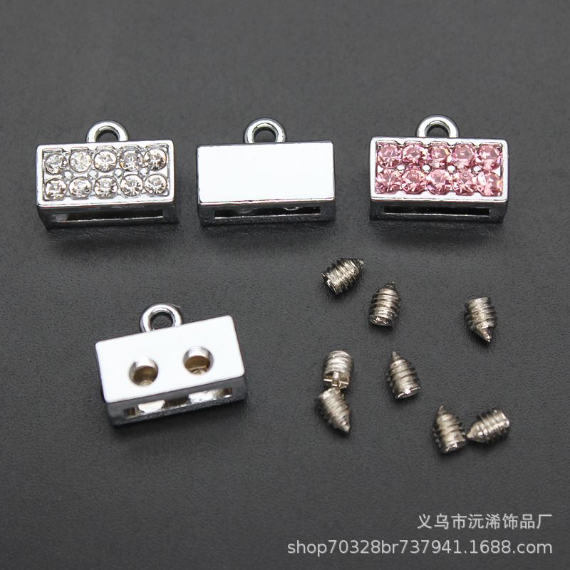 8mm扣头手工钥匙圈配件汽车钥匙扣DIY个性创意皮编织皮绳扣头
