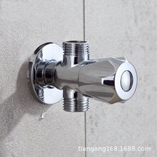铜双出水角阀 一进二出三通阀双用角阀冷热水三角阀止水阀进水阀