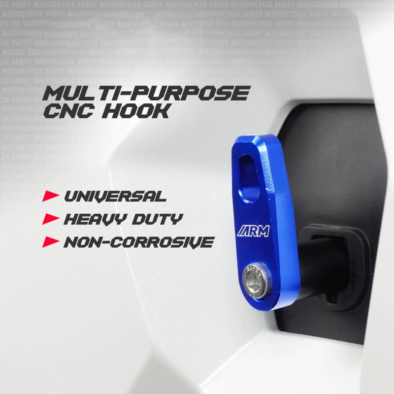 オートバイ修正された CNC アルミ合金フックフロントヘルメット荷物多目的フックアルミフッククロスボーダーホットモデル|undefined