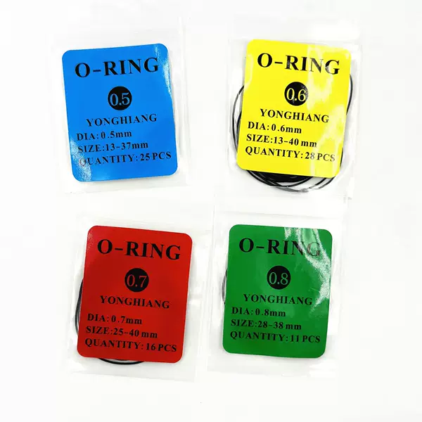 Watch back cover waterproof ring bottom cover O-ring thickness mixed small bag rubber ring watch accessories