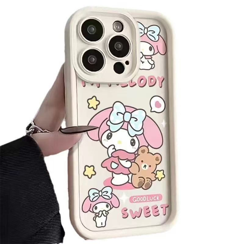 Japón y Corea del Sur lindo 15plus para 16promax Apple 11 funda para teléfono iphone14 dibujos animados 13 chicas 12