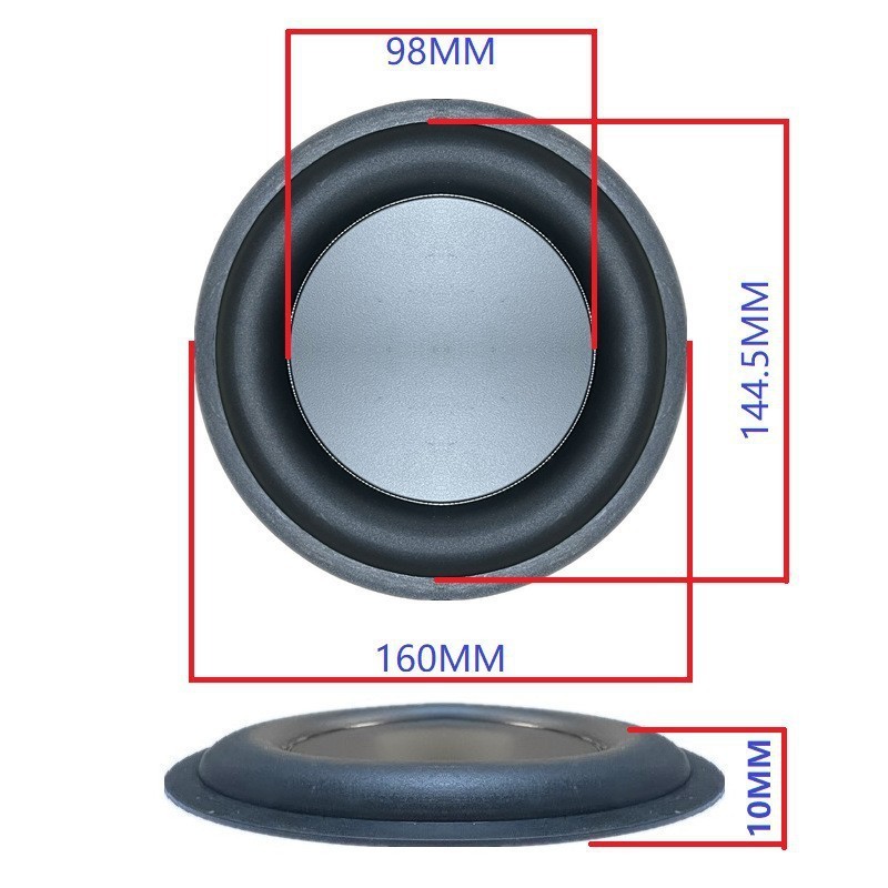 6.5インチ160mm低音振動膜低周波放射器スピーカ振動膜受動膜低周波受動膜振動板|undefined
